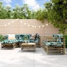 Salon de jardin 7 pcs bois de pin imprégné 570160570160