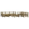 Salon de jardin 7 pcs bois de pin imprégné 570160570160
