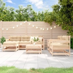 Salon de jardin 7 pcs Bois de pin massif 570162570162