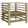 Salon de jardin 7 pcs bois de pin imprégné 570165570165