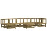 Salon de jardin 8 pcs bois de pin imprégné 570168570168