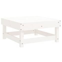 Salon de jardin 8 pcs Blanc Bois de pin massif 570170570170