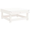 Salon de jardin 8 pcs Blanc Bois de pin massif 570170570170