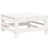 Salon de jardin 7 pcs Blanc Bois de pin massif 570172570172