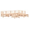 Salon de jardin 7 pcs avec coussins bois massif 570173570173
