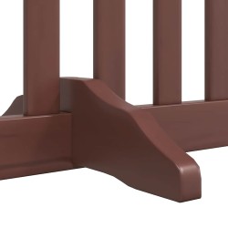 Barrière pour chien porte pliable 10 panneaux bois de peuplier 570175570175