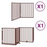Barrière pour chien avec porte pliable 6 panneaux bois peuplier 570178570178
