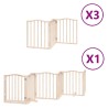 Barrière pour chien porte pliable 15 panneaux bois de peuplier 570179570179