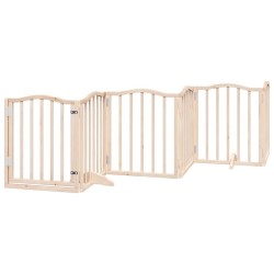 Barrière pour chien porte pliable 15 panneaux bois de peuplier 570179570179