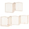 Barrière pour chien porte pliable 12 panneaux bois de peuplier 570180570180