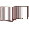 Barrière pour chien porte pliable 10 panneaux bois de peuplier 570183570183