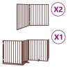 Barrière pour chien porte pliable 8 panneaux bois de peuplier 570184570184