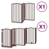 Barrière pour chien porte pliable 9 panneaux bois de peuplier 570191570191