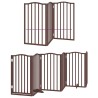 Barrière pour chien porte pliable 9 panneaux bois de peuplier 570191570191
