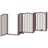 Barrière pour chien porte pliable 9 panneaux bois de peuplier 570191570191