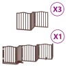 Barrière pour chien porte pliable 15 panneaux bois de peuplier 570192570192