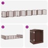 Barrière pour chien porte pliable 15 panneaux bois de peuplier 570192570192
