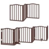 Barrière pour chien porte pliable 9 panneaux bois de peuplier 570194570194