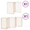 Barrière pour chiens avec porte pliable 9panneaux bois peuplier 570197570197