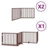 Barrière pour chien porte pliable 8 panneaux bois de peuplier 570198570198