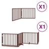 Barrière pour chien avec porte pliable 6 panneaux bois peuplier 570199570199