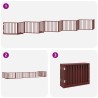 Barrière pour chien porte pliable 10 panneaux bois de peuplier 570201570201