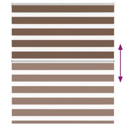 Store zèbre marron 130x150cm largeur du tissu 125,9cm polyester 570216570216