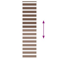 Store zèbre marron 55x200 cm largeur du tissu 50,9 cm polyester 570222570222
