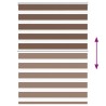 Store zèbre marron 105x150cm largeur du tissu 100,9cm polyester 570230570230