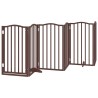 Barrière pour chien porte pliable 12 panneaux bois de peuplier 570231570231