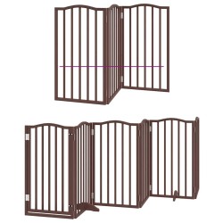 Barrière pour chien porte pliable 15 panneaux bois de peuplier 570232570232