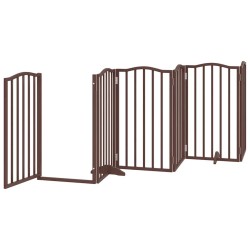 Barrière pour chien porte pliable 15 panneaux bois de peuplier 570232570232