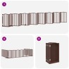 Barrière pour chien porte pliable 15 panneaux bois de peuplier 570232570232