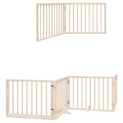 Barrière pour chien porte pliable 10 panneaux bois de peuplier 570233570233