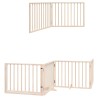 Barrière pour chien porte pliable 10 panneaux bois de peuplier 570233570233