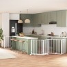 Barrière pour chien porte pliable 10 panneaux bois de peuplier 570234570234