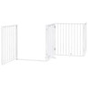 Barrière pour chien porte pliable 10 panneaux bois de peuplier 570234570234
