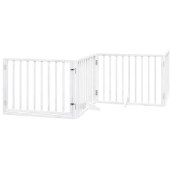 Barrière pour chien porte pliable 12 panneaux bois de peuplier 570236570236