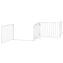 Barrière pour chien porte pliable 12 panneaux bois de peuplier 570236570236