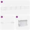 Barrière pour chien porte pliable 12 panneaux bois de peuplier 570236570236