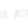 Barrière pour chien porte pliable 8panneaux blanc bois peuplier 570238570238
