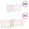 Barrière pour chien porte pliable 12 panneaux bois de peuplier 570240570240