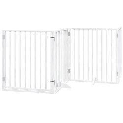 Barrière pour chien porte pliable 12 panneaux bois de peuplier 570241570241