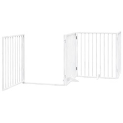Barrière pour chien porte pliable 12 panneaux bois de peuplier 570241570241