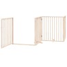 Barrière pour chien porte pliable 10 panneaux bois de peuplier 570244570244