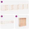 Barrière pour chien porte pliable 10 panneaux bois de peuplier 570244570244