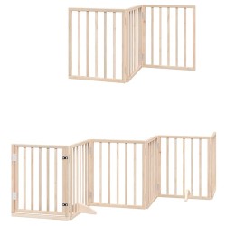 Barrière pour chien porte pliable 15 panneaux bois de peuplier 570246570246