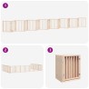 Barrière pour chien porte pliable 15 panneaux bois de peuplier 570246570246