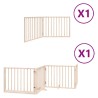 Barrière pour chien avec porte pliable 6 panneaux bois peuplier 570247570247