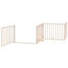 Barrière pour chien avec porte pliable 6 panneaux bois peuplier 570247570247